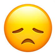 😞 Emoji Rosto Desapontado na Apple iOS 11.2.