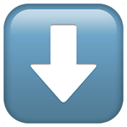 Emoji ⬇️ Freccia Rivolta Verso Il Basso su Apple iOS 11.2.