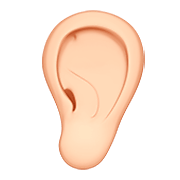👂🏻 Emoji Orelha: Pele Clara na Apple iOS 11.2.
