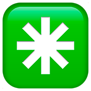 ✳️ Emoji Asterisco De Oito Pontas na Apple iOS 11.2.