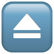 Émoji ⏏️ Bouton éjecter sur Apple iOS 11.2.