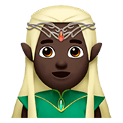 Emoji 🧝🏿 Elfo: Carnagione Scura su Apple iOS 11.2.