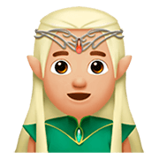🧝🏼 Emoji Elfo: Pele Morena Clara na Apple iOS 11.2.