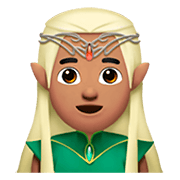 Emoji 🧝🏽 Elfo: Carnagione Olivastra su Apple iOS 11.2.