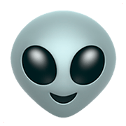 Émoji 👽 Alien sur Apple iOS 11.2.