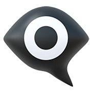 👁️‍🗨️ Emoji Olho No Balão De Diálogo na Apple iOS 11.2.
