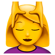 Emoji 💆 Persona Che Riceve Un Massaggio su Apple iOS 11.2.