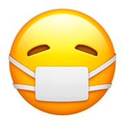 Emoji 😷 Faccina Con Mascherina su Apple iOS 11.2.
