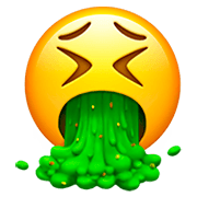 🤮 Emoji Rosto Vomitando na Apple iOS 11.2.