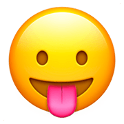 😛 Emoji Rosto Mostrando A Língua na Apple iOS 11.2.