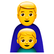 Émoji 👨‍👦 Famille : Homme Et Garçon sur Apple iOS 11.2.