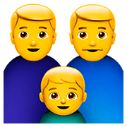 👨‍👨‍👦 Emoji Familia: Hombre, Hombre, Niño en Apple iOS 11.2.