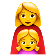 Emoji 👩‍👧 Famiglia: Donna E Bambina su Apple iOS 11.2.