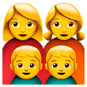 👩‍👩‍👦‍👦 Emoji Família: Mulher, Mulher, Menino E Menino na Apple iOS 11.2.