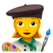 Emoji 👩‍🎨 Artista Donna su Apple iOS 11.2.
