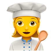 👩‍🍳 Emoji Cozinheira na Apple iOS 11.2.