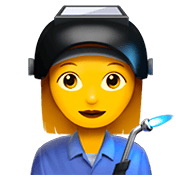 Emoji 👩‍🏭 Operaia su Apple iOS 11.2.