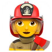 Emoji 👩‍🚒 Pompiere Donna su Apple iOS 11.2.