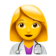 👩‍⚕️ Emoji Profesional Sanitario Mujer en Apple iOS 11.2.