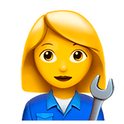 👩‍🔧 Emoji Mechanikerin Apple iOS 11.2.