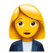 Emoji 👩‍💼 Impiegata su Apple iOS 11.2.
