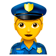 👮‍♀️ Emoji Agente De Policía Mujer en Apple iOS 11.2.
