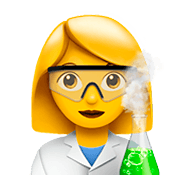 Emoji 👩‍🔬 Scienziata su Apple iOS 11.2.