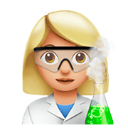 👩🏼‍🔬 Emoji Científica: Tono De Piel Claro Medio en Apple iOS 11.2.