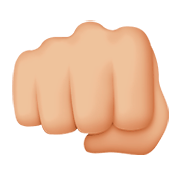 👊🏼 Emoji Puño Cerrado: Tono De Piel Claro Medio en Apple iOS 11.2.