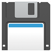 Emoji 💾 Floppy Disc su Apple iOS 11.2.