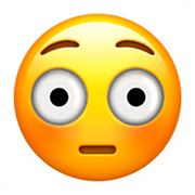 Emoji 😳 Faccina Imbarazzata su Apple iOS 11.2.