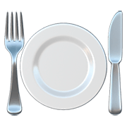🍽️ Emoji Teller mit Messer und Gabel Apple iOS 11.2.