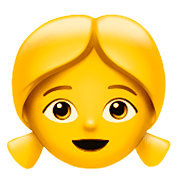 👧 Emoji Niña en Apple iOS 11.2.