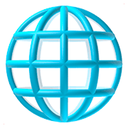 Émoji 🌐 Globe Avec Méridiens sur Apple iOS 11.2.