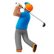 Emoji 🏌🏽 Persona Che Gioca A Golf: Carnagione Olivastra su Apple iOS 11.2.