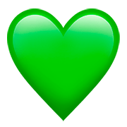 Émoji 💚 Cœur Vert sur Apple iOS 11.2.