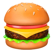 Émoji 🍔 Hamburger sur Apple iOS 11.2.