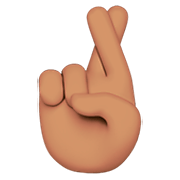 🤞🏽 Emoji Dedos Cruzados: Tono De Piel Medio en Apple iOS 11.2.