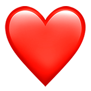 Émoji ❤️ Cœur Rouge sur Apple iOS 11.2.