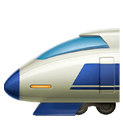 Émoji 🚅 Train à Grande Vitesse sur Apple iOS 11.2.