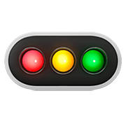 Émoji 🚥 Feu Tricolore Horizontal sur Apple iOS 11.2.
