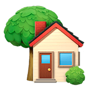 Émoji 🏡 Maison Avec Jardin sur Apple iOS 11.2.