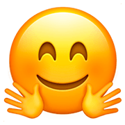 🤗 Emoji Gesicht mit umarmenden Händen Apple iOS 11.2.