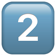 Emoji 2️⃣ Tasto: 2 su Apple iOS 11.2.