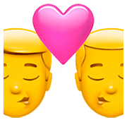 Emoji 👨‍❤️‍💋‍👨 Bacio Tra Coppia: Uomo E Uomo su Apple iOS 11.2.