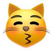 😽 Emoji Rosto De Gato Mandando Um Beijo na Apple iOS 11.2.