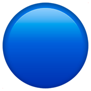 🔵 Emoji Círculo Azul Grande en Apple iOS 11.2.