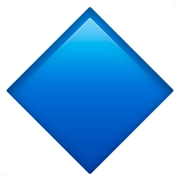 Emoji 🔷 Rombo Blu Grande su Apple iOS 11.2.
