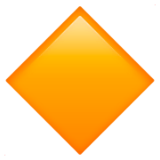 🔶 Emoji Rombo Naranja Grande en Apple iOS 11.2.