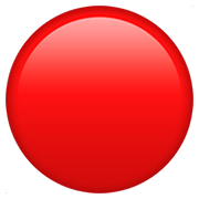 Émoji 🔴 Disque Rouge sur Apple iOS 11.2.